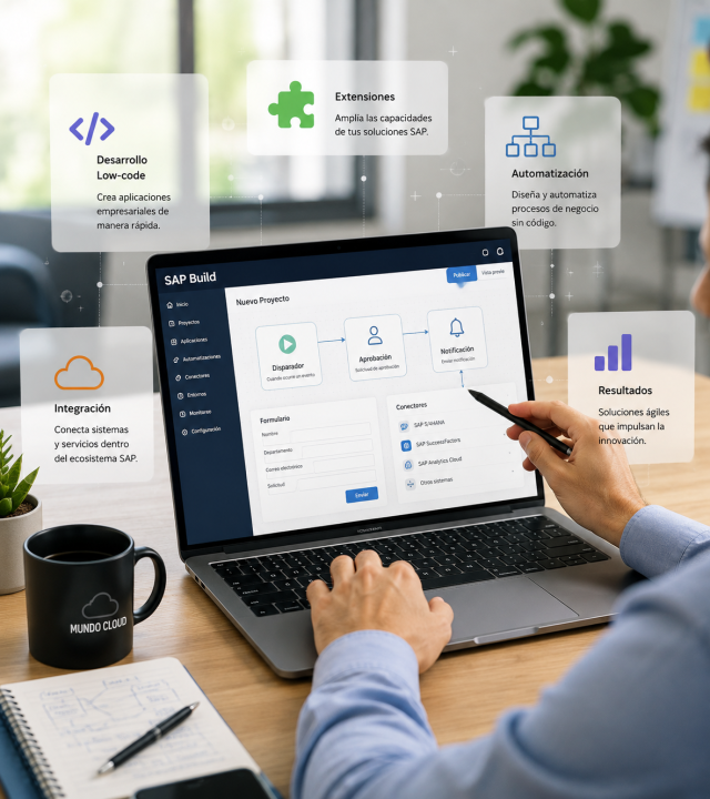 SAP Build para desarrollo de aplicaciones y automatización de procesos empresariales